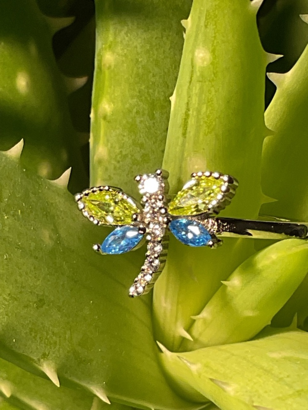 Dragonfly Cubic Zirconia Ring